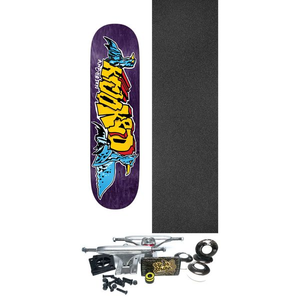Krooked Skateboards Mike Anderson Raptors Skateboard Deck - 8.38" x 32" - Complete Skateboard Bundle
